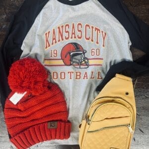 Classic KC Football Long Sleeve Tee
