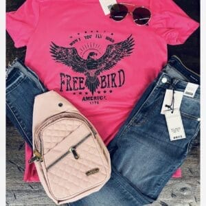 Freebird Pink Tee