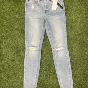 Judy Blue Mid Rise Tummy Control Distressed Skinny Jeans