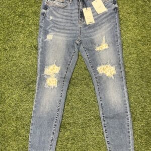 Judy Blue Lemon Patch High Waist Skinny Jeans