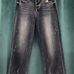 Judy Blue Mid Rise Wide Leg Jean