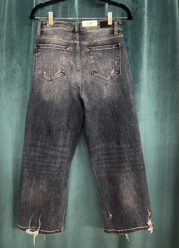 Judy Blue Mid Rise Wide Leg Jean - Image 2